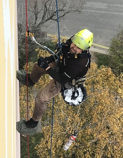 výškové práce Praha pracenalane.cz horolezci práce na laně