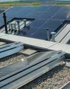 04 FVE falc výškové práce Praha montáž fotovoltaických panelů